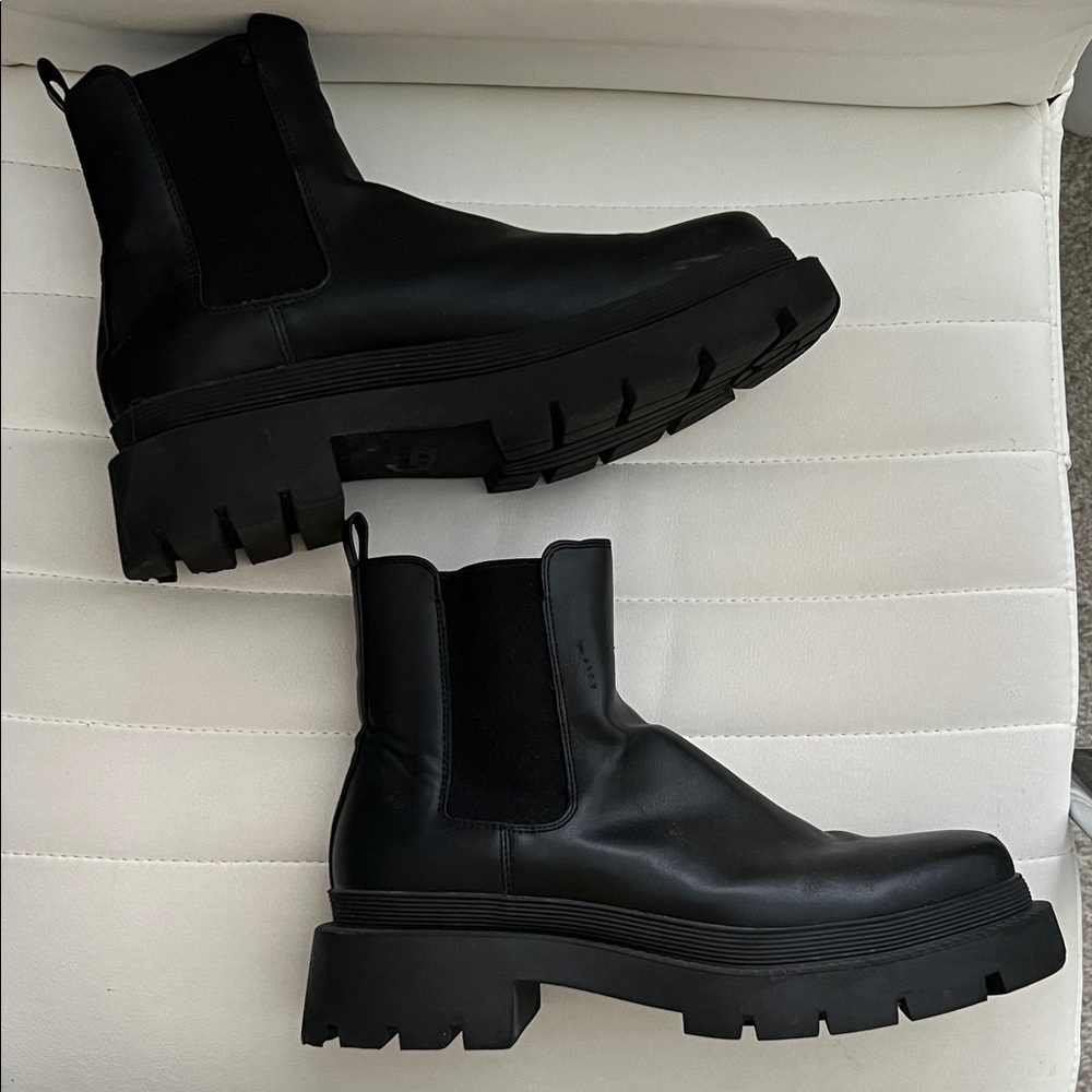 Primark Chunky Black Ankle Booties